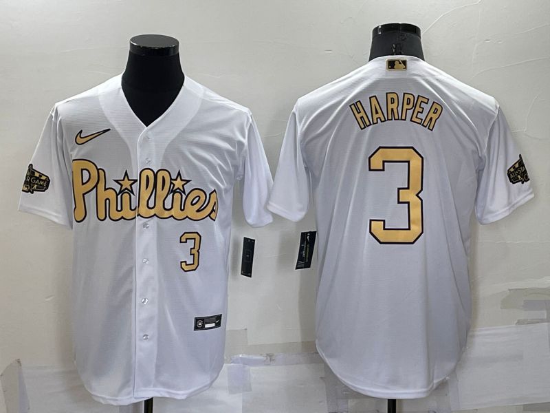 Men Philadelphia Phillies #3 Harper White 2022 All Star Nike MLB Jerseys->houston astros->MLB Jersey